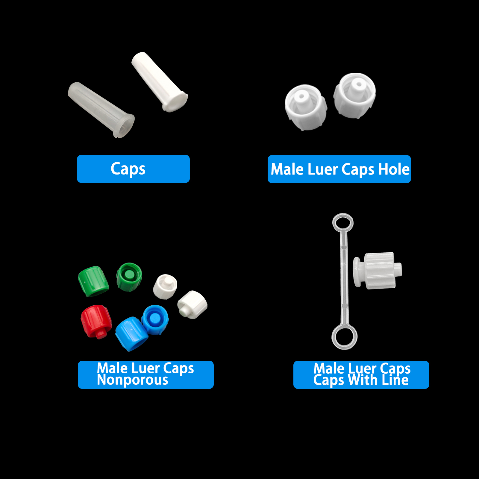 500pcs Male Luer Caps Hole for - đánh giá và giá Medical Lab Usa